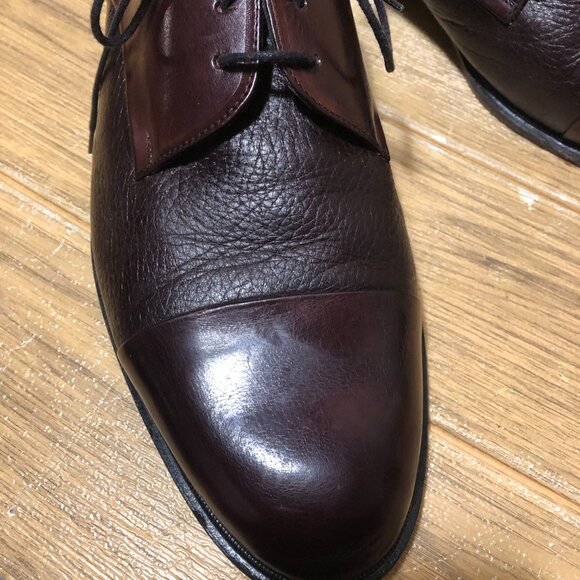 Johnston & Murphy men Oxford deerskin leather shoes, Style Cellini, 12 main image 5